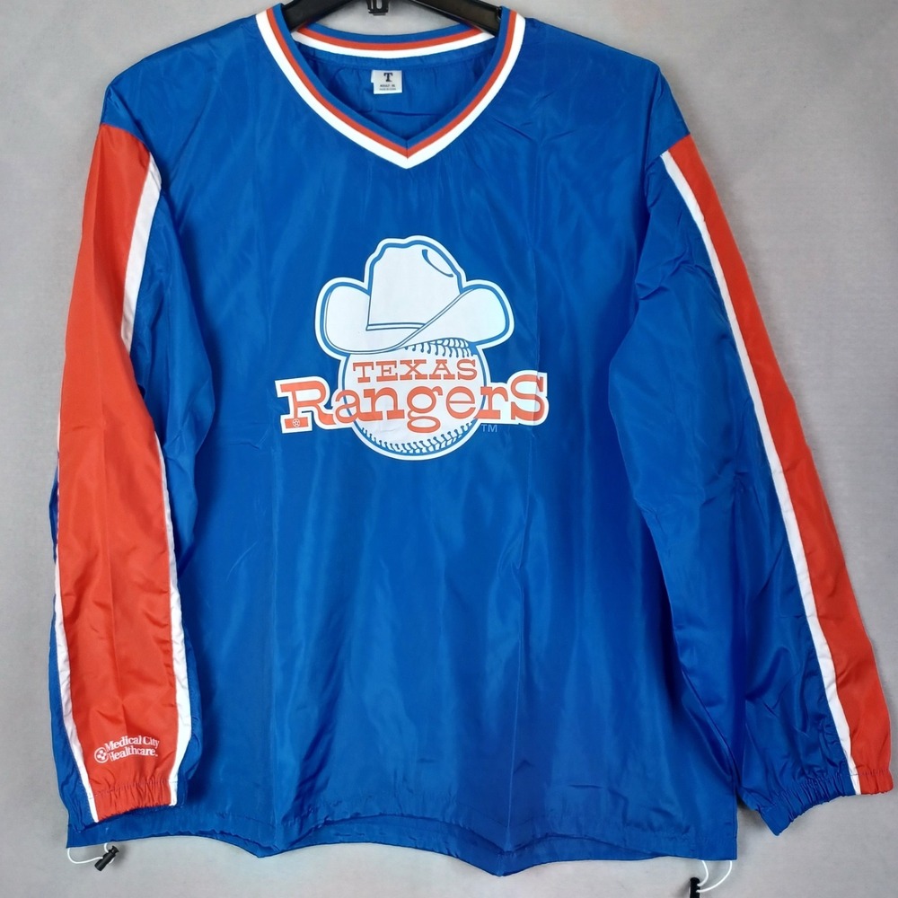 TEXAS RANGERS 2026 Retro Logo WINDBREAKER Pullover XL MLB Medical City Giveaway